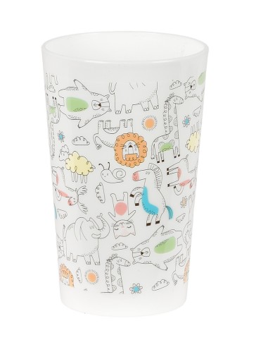 SET DE PLATOS, CUBIERTOS Y VASO SAFTA PREESCOLAR "ZOO"