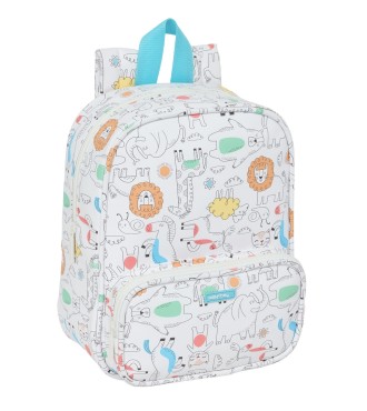 MOCHILA GUARDERIA C/BOLSILLO SAFTA PREESCOLAR "ZOO"