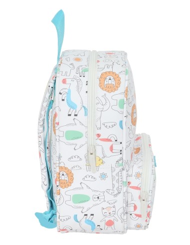 MOCHILA GUARDERIA C/BOLSILLO SAFTA PREESCOLAR "ZOO"