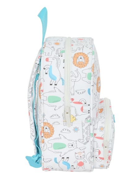 MOCHILA GUARDERIA C/BOLSILLO SAFTA PREESCOLAR "ZOO"