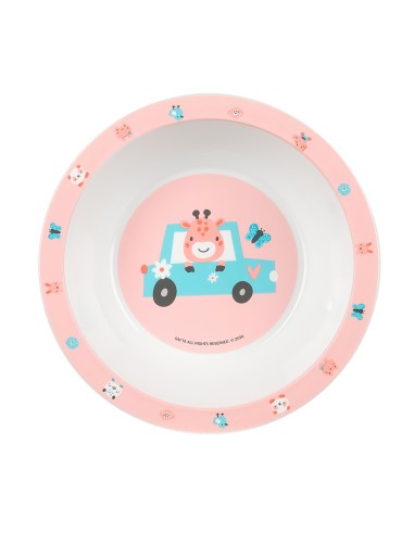 SET DE PLATOS, CUBIERTOS Y VASO SAFTA PREESCOLAR "JIRAFA"