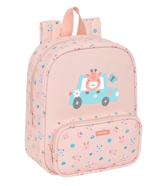 MOCHILA GUARDERIA C/BOLSILLO SAFTA PREESCOLAR "JIRAFA"