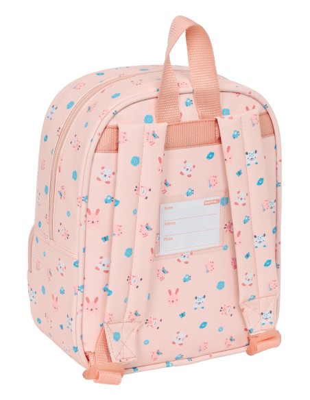 MOCHILA GUARDERIA C/BOLSILLO SAFTA PREESCOLAR "JIRAFA"