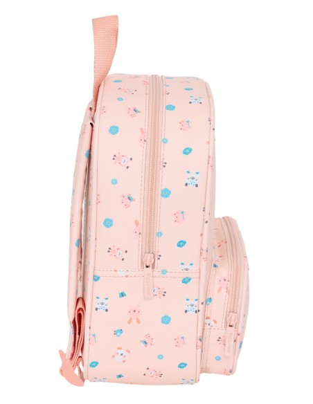 MOCHILA GUARDERIA C/BOLSILLO SAFTA PREESCOLAR "JIRAFA"