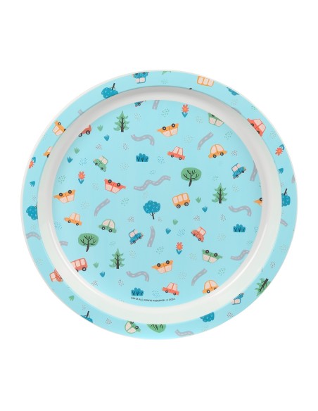 SET DE PLATOS, CUBIERTOS Y VASO SAFTA PREESCOLAR "COCHES" SET DE PLATOS, CUBIERTOS Y VASO SAFTA PREESCOLAR "COCHES"