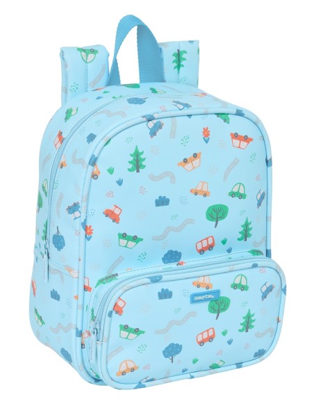 MOCHILA GUARDERIA C/BOLSILLO SAFTA PREESCOLAR "COCHES" MOCHILA GUARDERIA C/BOLSILLO SAFTA PREESCOLAR "COCHES"