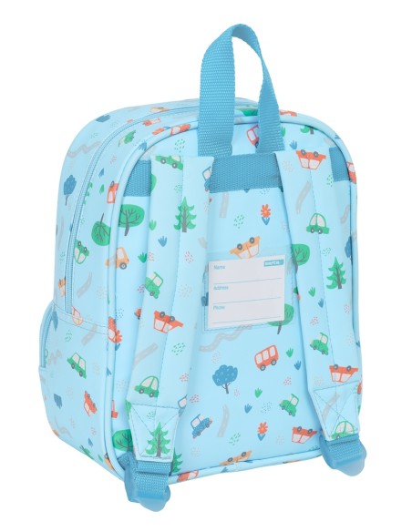 MOCHILA GUARDERIA C/BOLSILLO SAFTA PREESCOLAR "COCHES" MOCHILA GUARDERIA C/BOLSILLO SAFTA PREESCOLAR "COCHES"