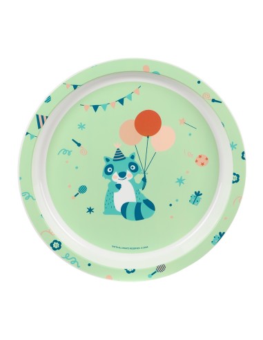 SET DE PLATOS, CUBIERTOS Y VASO SAFTA PREESCOLAR "FIESTA"