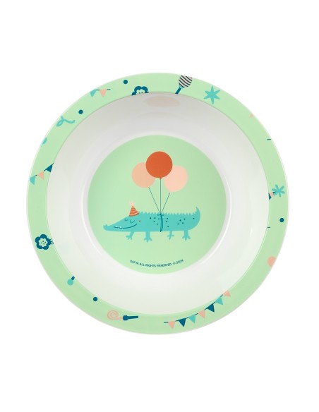 SET DE PLATOS, CUBIERTOS Y VASO SAFTA PREESCOLAR "FIESTA"