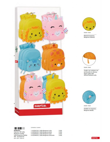 CONTENIDO EXPOSITOR 945 SAFTA NEOPRENO SURT.