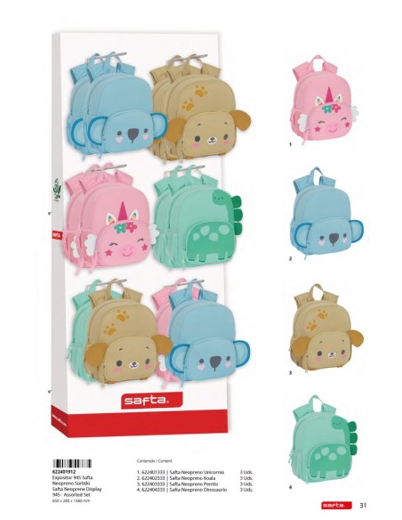 CONTENIDO EXPOSITOR 945 SAFTA NEOPRENO SURT. | Comprar CONTENIDO EX...