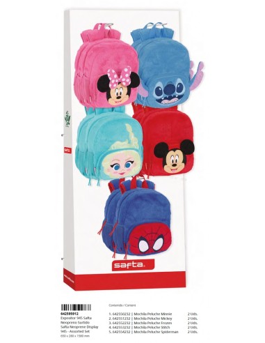 RELLENO EXPOSITOR 945 MOCHILAS PELUCHE SURT.