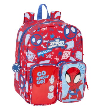 MOCHILA GUARDERIA BOLSILLOS ADAPT.CARRO SPIDEY "RESCUE"