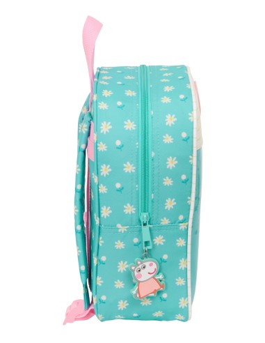 MOCHILA GUARDERIA ADAPT.CARRO PEPPA PIG "PRETTY FLOWERS"