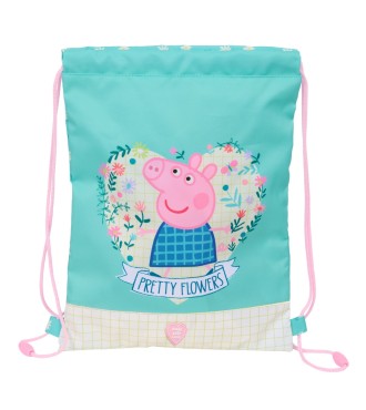 SACO PLANO JUNIOR PEPPA PIG "PRETTY FLOWERS"