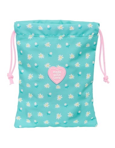 SAQUITO MERIENDA PEPPA PIG "PRETTY FLOWERS"