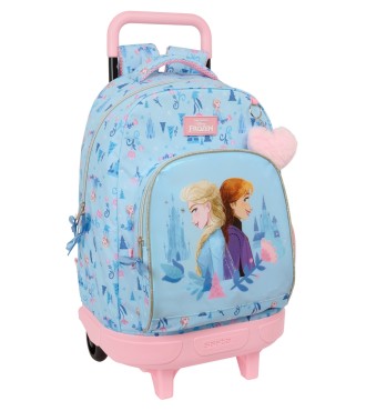 MOCHILA GDE. C/RUEDAS COMPACT EXTRAIBLE FROZEN "ICE MAGIC"