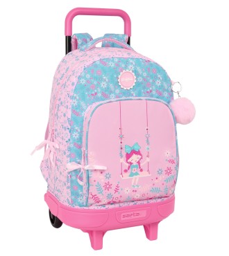MOCHILA GDE. C/RUEDAS COMPACT EXTRAIBLE GLOWLAB KIDS "SWING"