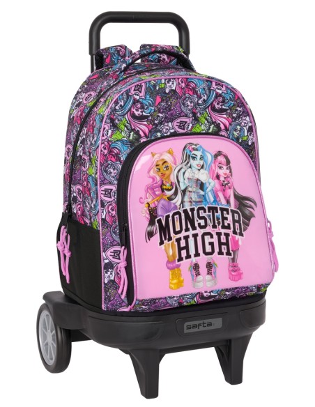 MOCHILA GDE. C/RUEDAS COMPACT EVOL. EXT. MONSTER HIGH "DRAMA" MOCHILA GDE. C/RUEDAS COMPACT EVOL. EXT. MONSTER HIGH "DRAMA"