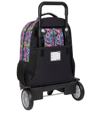 MOCHILA GDE. C/RUEDAS COMPACT EVOL. EXT. MONSTER HIGH "DRAMA" 2