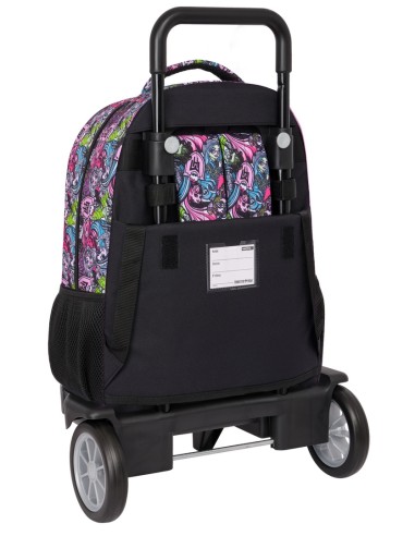MOCHILA GDE. C/RUEDAS COMPACT EVOL. EXT. MONSTER HIGH "DRAMA"
