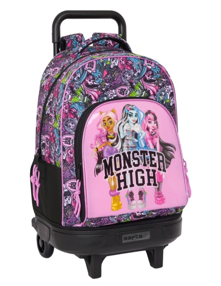 MOCHILA GDE. C/RUEDAS COMPACT EXTRAIBLE MONSTER HIGH "DRAMA" MOCHILA GDE. C/RUEDAS COMPACT EXTRAIBLE MONSTER HIGH "DRAMA"