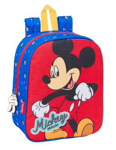 MOCHILA GUARDERIA ADAPT.CARRO INTERCAMBI MICKEY MOUSE "GOOD DAY"