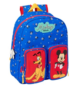 MOCHILA INFANTIL BOLSILLOS ADAPT.CARRO MICKEY MOUSE "GOOD DAY"
