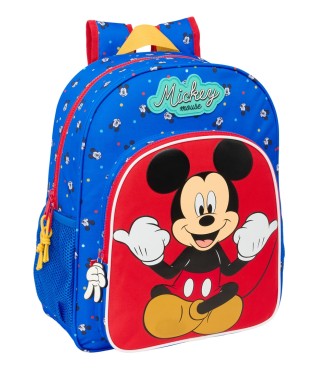 MOCHILA JUNIOR ADAPT.CARRO MICKEY MOUSE "GOOD DAY"