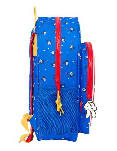 MOCHILA JUNIOR ADAPT.CARRO MICKEY MOUSE "GOOD DAY"