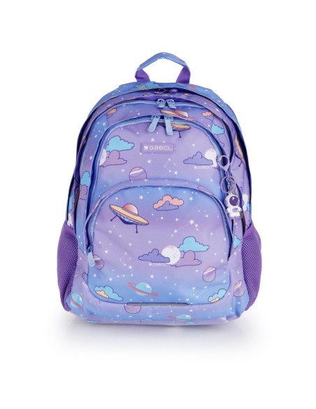 Mochila Tres Compartimentos Escolar Gabol Cosmos Mochilas...