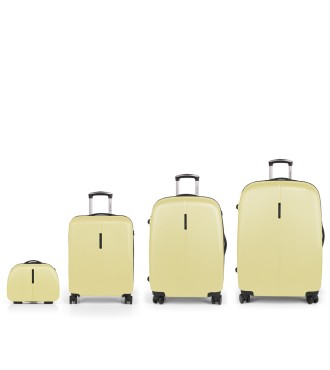 Set 3 Maletas C22-M-L + Neceser Gabol Paradise Xp Amarillo