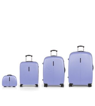 Set 3 Maletas C22-M-L + Neceser Gabol Paradise Xp Lila
