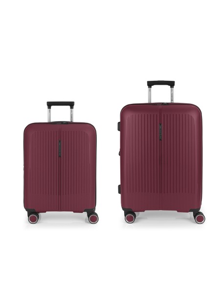 Set 2 Maletas C22-M  Gabol Brooklyn Burdeos