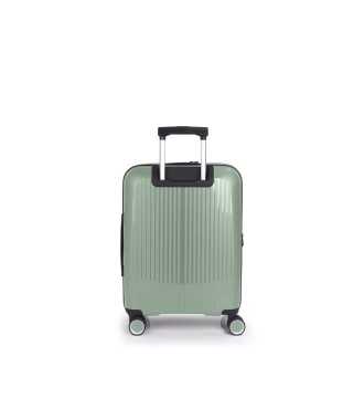 Maleta Trolley Cabina Con Bolsillo Frontal Gabol Brooklyn Verde 2