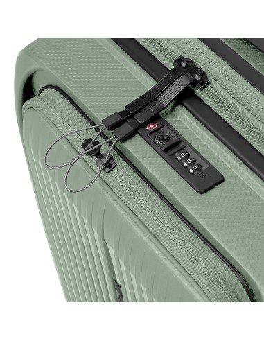 Maleta Trolley Cabina Con Bolsillo Frontal Gabol Brooklyn Verde