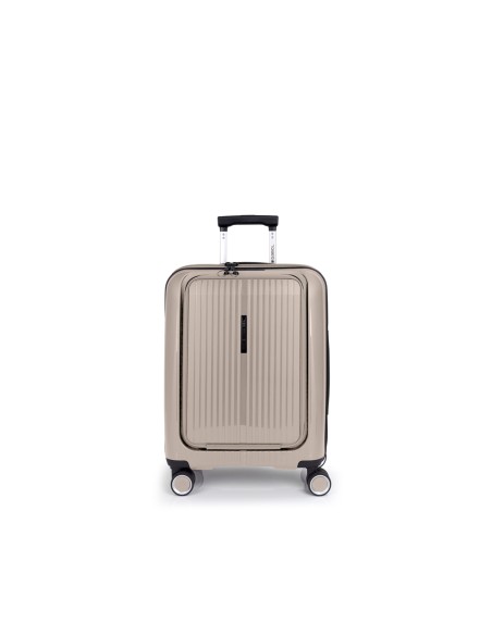 Maleta Trolley Cabina Con Bolsillo Frontal Gabol Brooklyn Beige Maleta Trolley Cabina Con Bolsillo Frontal Gabol Brooklyn Beige