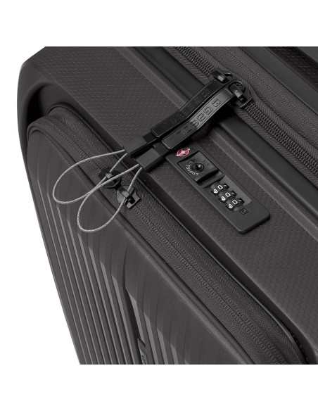 Maleta Trolley Cabina Con Bolsillo Frontal Gabol Brooklyn Gris Maleta Trolley Cabina Con Bolsillo Frontal Gabol Brooklyn Gris