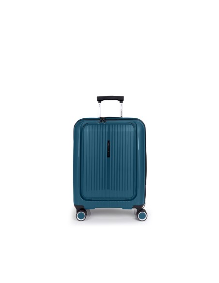 Maleta Trolley Cabina Con Bolsillo Frontal Gabol Brooklyn Turquesa Maleta Trolley Cabina Con Bolsillo Frontal Gabol Brooklyn Turquesa