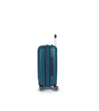 Maleta Trolley Cabina Con Bolsillo Frontal Gabol Brooklyn Turquesa 2