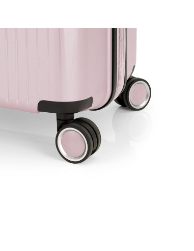 Maleta Trolley Cabina Con Bolsillo Frontal Gabol Brooklyn Rosa