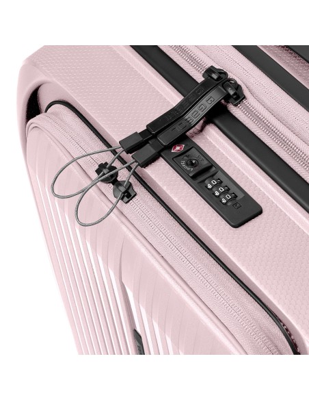 Maleta Trolley Cabina Con Bolsillo Frontal Gabol Brooklyn Rosa Maleta Trolley Cabina Con Bolsillo Frontal Gabol Brooklyn Rosa