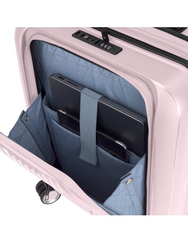 Maleta Trolley Cabina Con Bolsillo Frontal Gabol Brooklyn Rosa