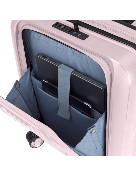 Maleta Trolley Cabina Con Bolsillo Frontal Gabol Brooklyn Rosa Maleta Trolley Cabina Con Bolsillo Frontal Gabol Brooklyn Rosa