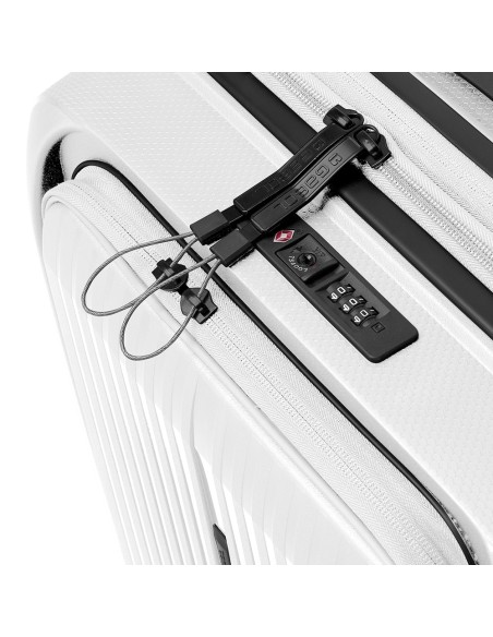 Maleta Trolley Cabina Con Bolsillo Frontal Gabol Brooklyn Blanco Maleta Trolley Cabina Con Bolsillo Frontal Gabol Brooklyn Blanco