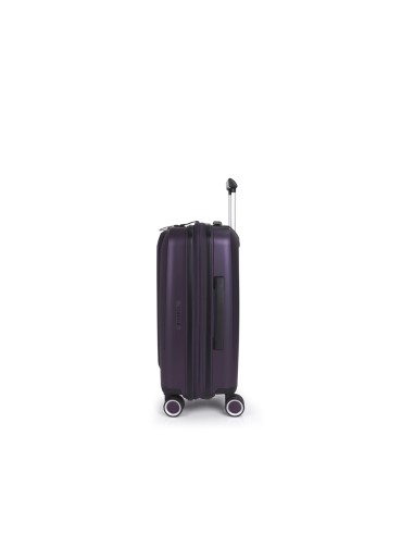 Maleta Trolley Cabina Con Bolsillo Frontal Gabol Brooklyn Morado