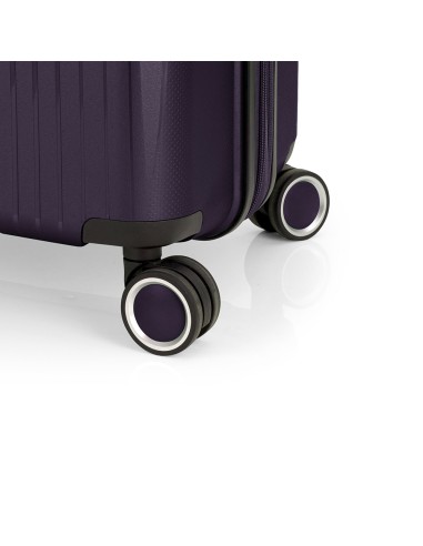 Maleta Trolley Cabina Con Bolsillo Frontal Gabol Brooklyn Morado