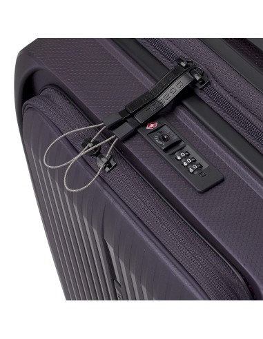 Maleta Trolley Cabina Con Bolsillo Frontal Gabol Brooklyn Morado