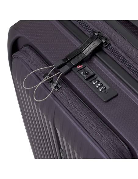 Maleta Trolley Cabina Con Bolsillo Frontal Gabol Brooklyn Morado Maleta Trolley Cabina Con Bolsillo Frontal Gabol Brooklyn Morado