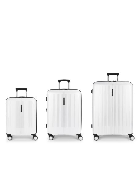 Set 3 Maletas C22-M-L Gabol Brooklyn Blanco